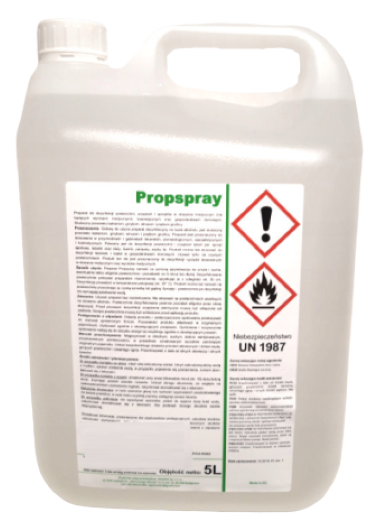 PROPSPRAY <br />
preparat do dezynfekcji powierzchni, urządzeń i sprzętów