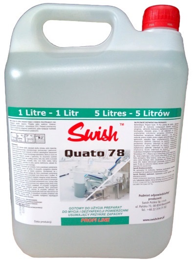SWISH QUATO 78 <br />
płyn do mycia i dezynfekcji powierzchni