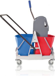 Wózek dwu wiaderkowy z prasą