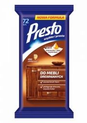 PRESTO <br />
Chusteczki przeciw kurzowi do mebli