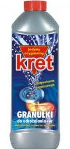 KRET <br />
Granulki do udrażniania rur