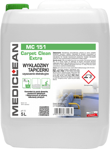 MEDICLEAN MC 150 Carpet Clean EXTRA Wykładziny i tapicerki - pranie ekstrakcyjne