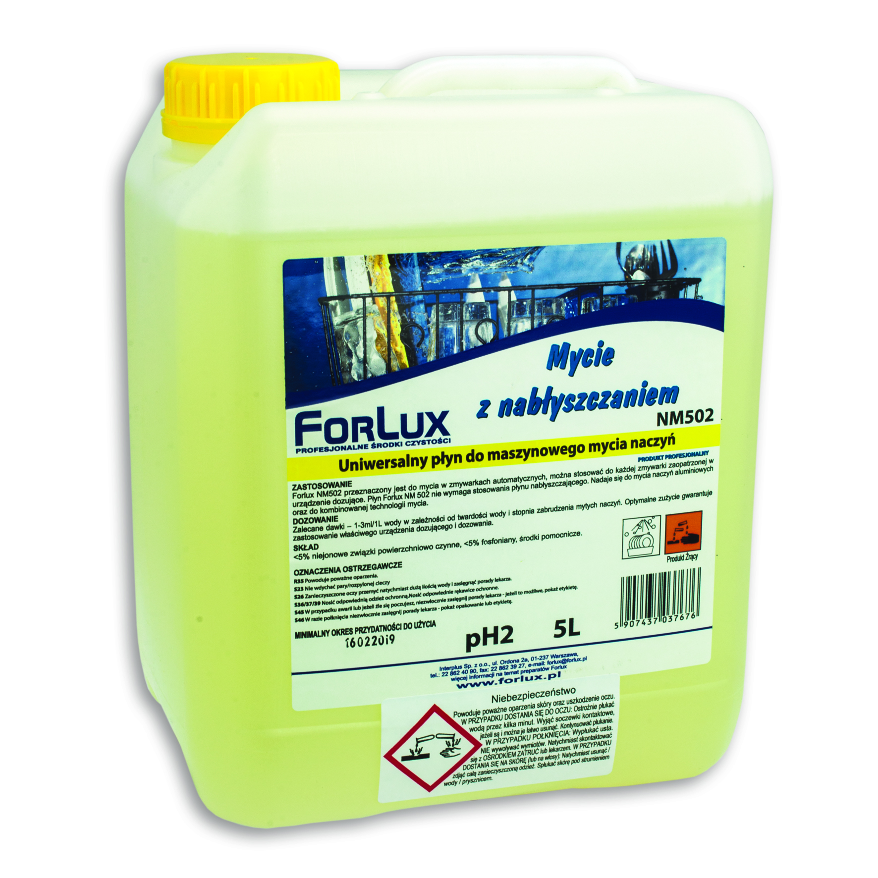 FORLUX NM 02 Maszynowe mycie naczyń z nabłyszczaniem 