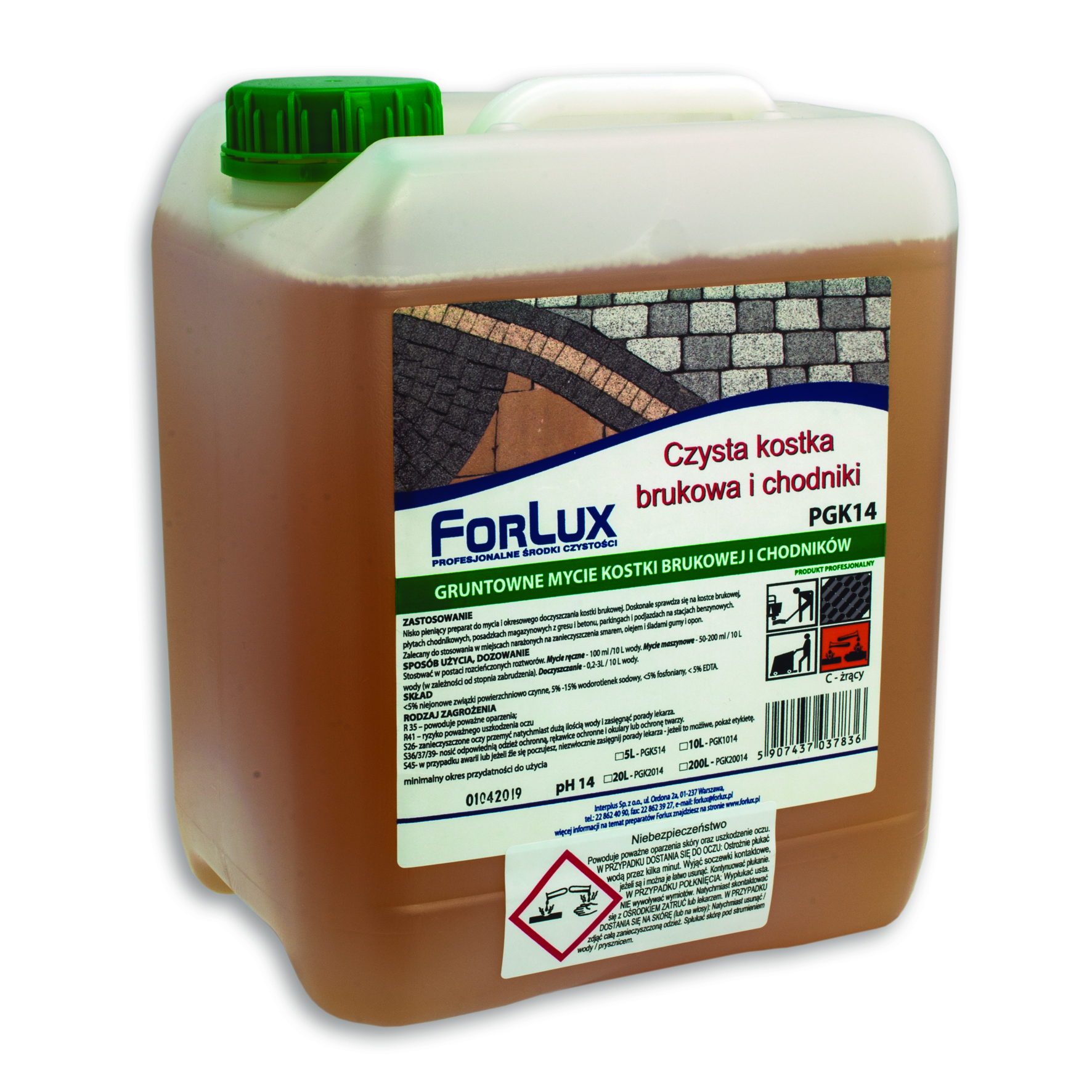 FORLUX PGK 514 Czyszczenie kostki brukowej 