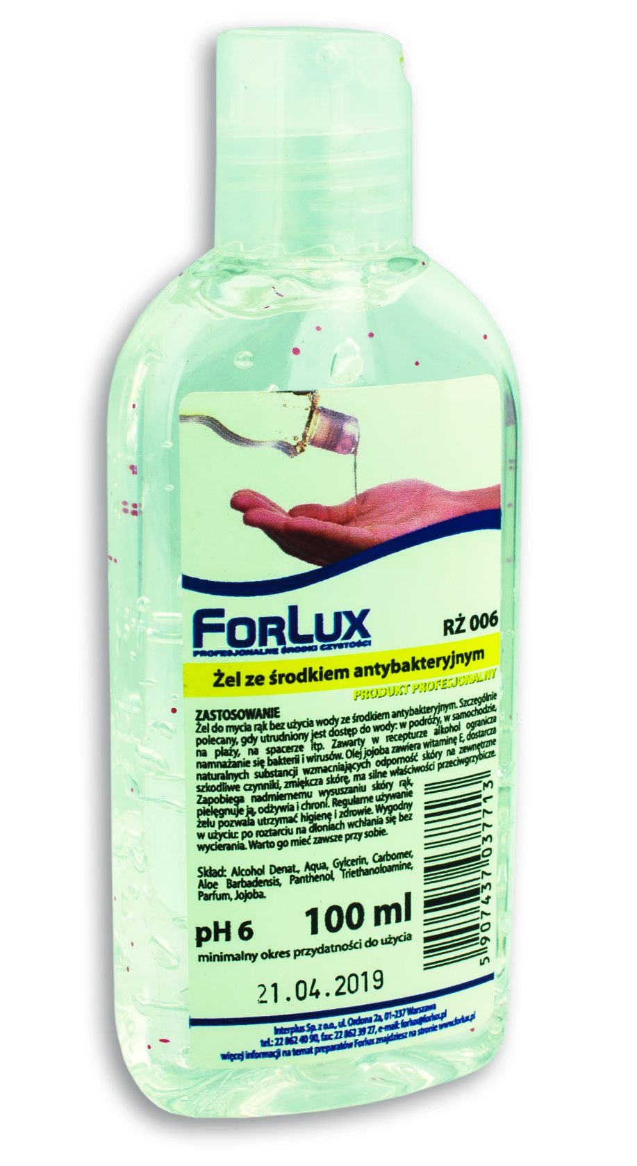 FORLUX RŻ 06 Żel ze środkiem antybakteryjnym 