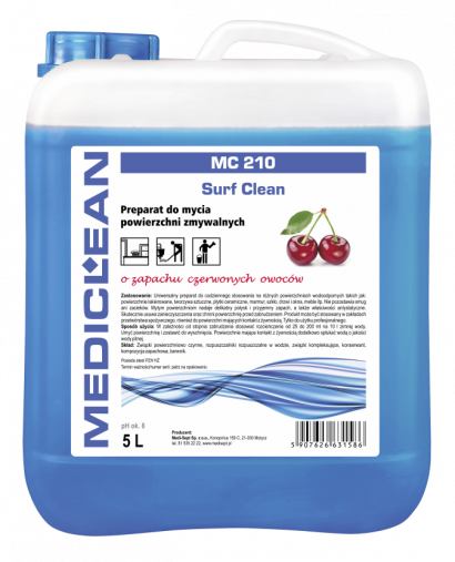 Mediclean MC 210 Surf Clean preparat do mycia powierzchni zmywalnych 