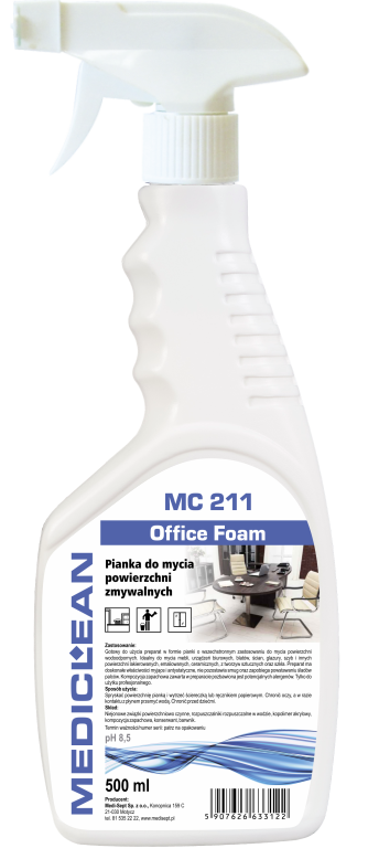 Mediclean MC 211 Office Foam Pianka do mycia powierzchni zmywalnych 