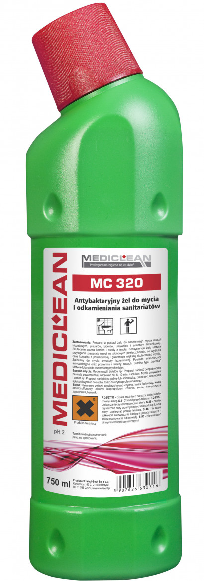 Mediclean MC 320 WC Clean Żel antybakteryjny 