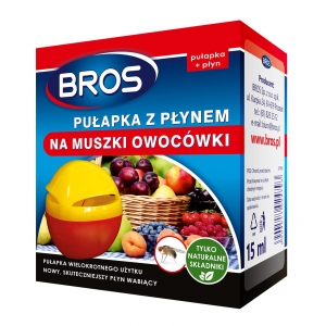 BROS pułapka z płynem na muszki owocówki