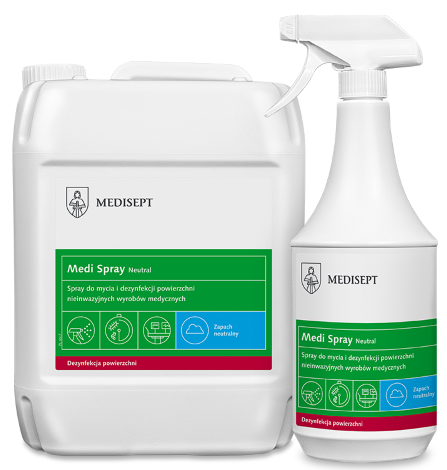 MEDISEPT MEDI SPRAY<br />
alkoholowy płyn do mycia i dezynfekcji powierzchni