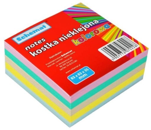 Notes kostka kolorowa