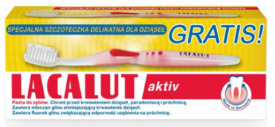 LACALUT pasta do zębów<br />
+ gratis szczoteczka