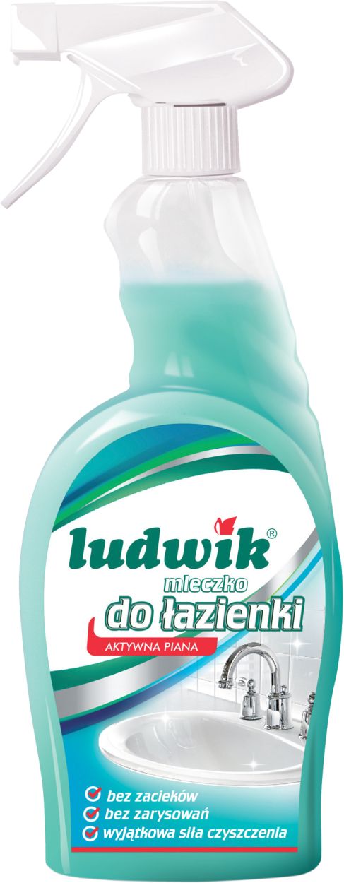 LUDWIK mleczko <br />
do czyszczenia łazienki<br />
aktywna piana